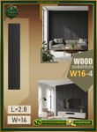 بديل الخشب (PVC-W16-4)- Wall Panel-بمقاس 280cm × 16cm
