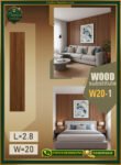 بديل الخشب (PVC-W20-1)- Wall Panel-بمقاس 280cm×20cm