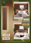 بديل الخشب (PVC-W20-20)- Wall Panel-بمقاس 280cm×20cm