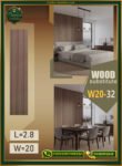 بديل الخشب (PVC-W20-32)- Wall Panel-بمقاس 280cm×20cm